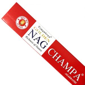 Incienso Vijayshree GOLDEN Nag Champa (15 gramos)