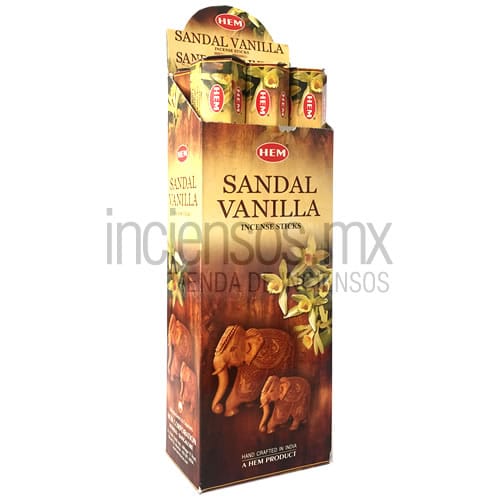 Incienso HEM de Sándalo y Vainilla (120 varitas)