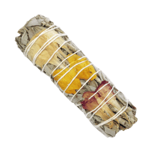 Salvia Blanca + Clavel Rojo + Clavel Blanco + Girasol (4 pulgadas)