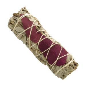 Salvia Blanca + Hoja de Flor de Plumosa (4 pulgadas)