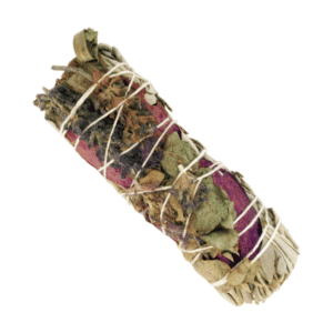 Salvia Blanca + Eucalipto + Lavanda + Pétalos de Rosa (4 pulgadas)